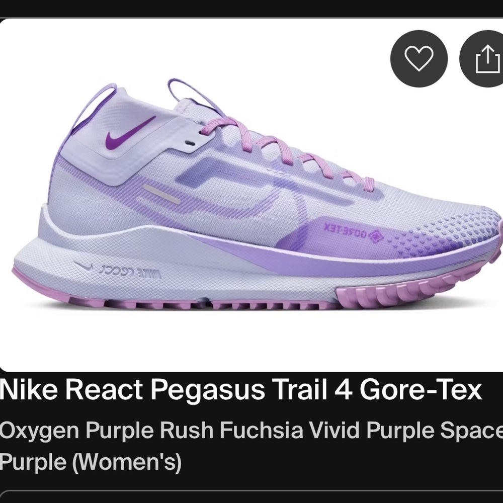 Nike Women's Lavender and Pink Athletic Shoes